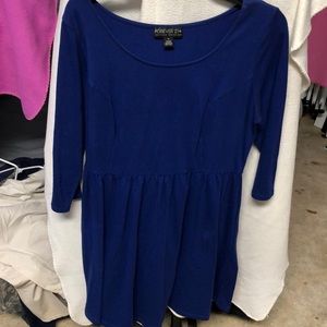 Blue skater dress